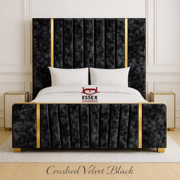 crushed velvet black