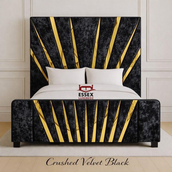 crushed velvet black